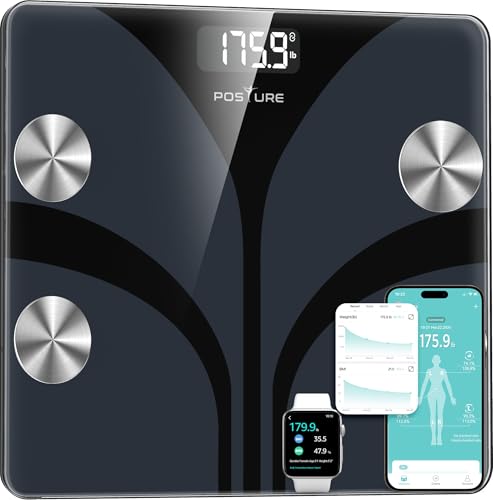 Scales for Body Weight and Fat Percentage with App &... - Sports & Fitness Amazon Royaume-Uni à 25.49€
