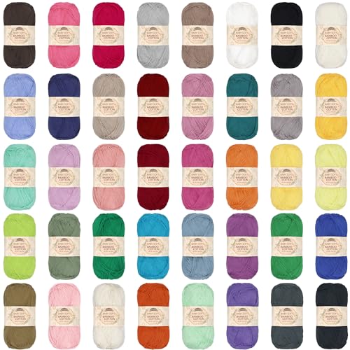 JubileeYarn Baby Soft Bamboo Cotton Yarn - 50g/Skein... - Baby & Nursery Amazon UK à 16.00€