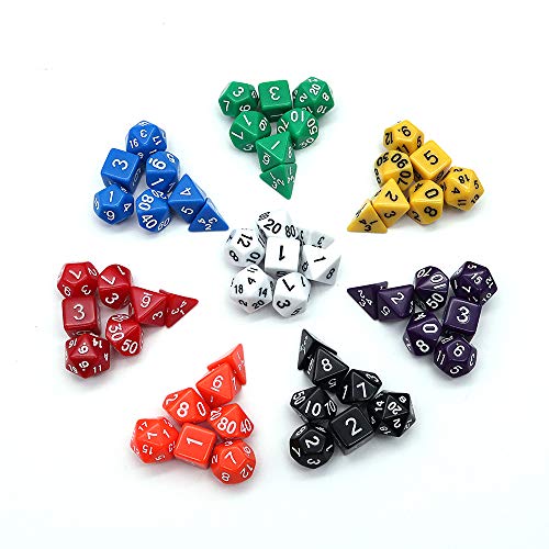 DollaTek 8 Sätze Würfel 8 x 7 (56 Stück) Crit Games Fünf... - Jouets & Jeux Amazon Allemagne à 13.99€