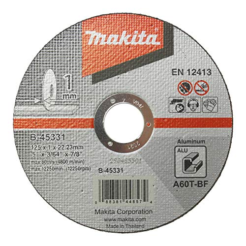 Makita B-45331 Trennscheibe Aluminium 125 x 1,0 mm, 1... - Bricolage & Outils Amazon Allemagne à 1.90€