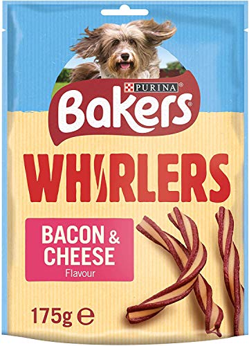 Bakers Whirlers Dog Treat Bacon and Cheese 130g - Animalerie en promo à 1.30€
