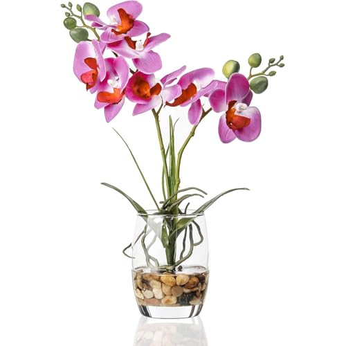 Jusdreen Bonsai di fiori artificiali con vaso di vetro... - Bon plan à 14.40€
