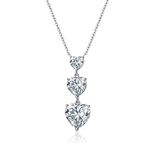 E Collane con Ciondolo a Forma di Cuore in Argento Sterling... - Animalerie Amazon Italie à 8.45€