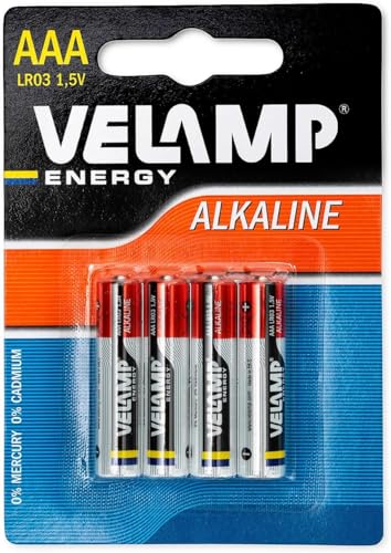 Velamp Batteries Ministilo Alcaline 1,5 V – Format AAA –... en promo à 3,41€ (-40%) sur Amazon FR