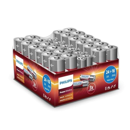 Philips Confezione Convenienza Batterie 40 Pezzi - 24x... - Sports & Fitness Amazon Italie à 13.99€