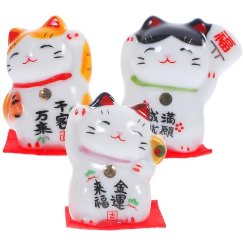 IMKEYA Maneki Neko - Juego de 3 figuras de gato japonés de... - Jouets & Jeux Amazon Espagne à 5.99€