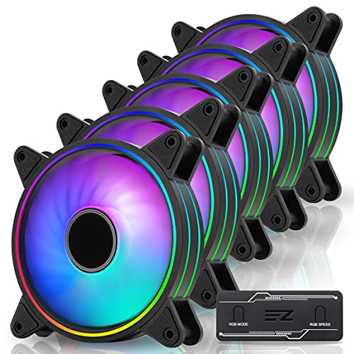 EZDIY-FAB Moonlight Lot de 5 ventilateurs de boîtier RGB... - High-Tech & Électronique Amazon France à 36.53€