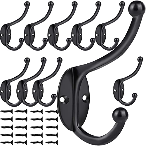 ZEYU 10 schwarze Kleiderhaken Hardware Heavy Duty Haken zum... - Bricolage & Outils Amazon Allemagne à 10.95€
