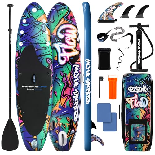 SereneLife Planche de Paddle Gonflable 10’6” avec... en promo à 209,99€ (-33%) sur Amazon FR
