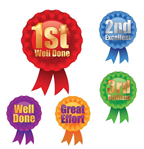 School Stickers Rosetten-Aufkleber für den Sporttag. - Toys & Games Amazon Germany à 3.34€