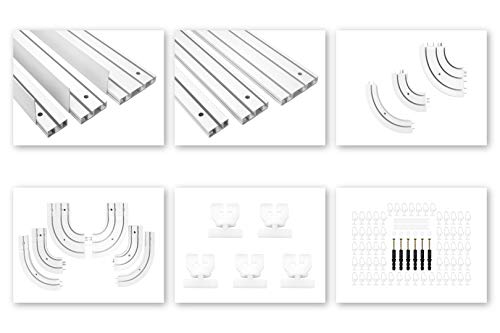 Binari per tende HEXIM in PVC - Gamma di binari a 1, 2 e 3... - Amazon Italie à 3.71€