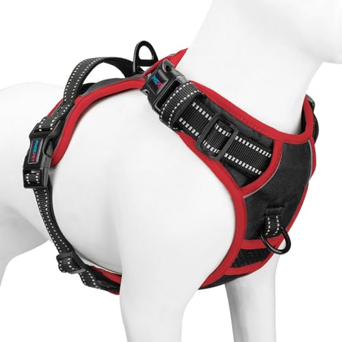 PHOEPET Upgraded No Pull Dog Harness, Reflective Adjustable... - Animalerie Amazon Royaume-Uni à 10.65€