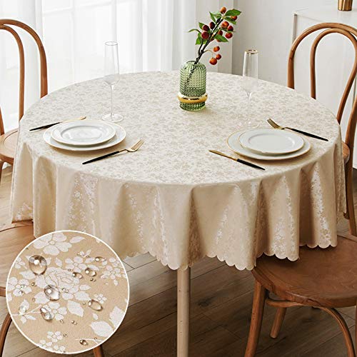 smiry Runde Tischdecke, wasserdicht, strapazierfähig... - Maison & Cuisine Amazon Allemagne à 17.97€