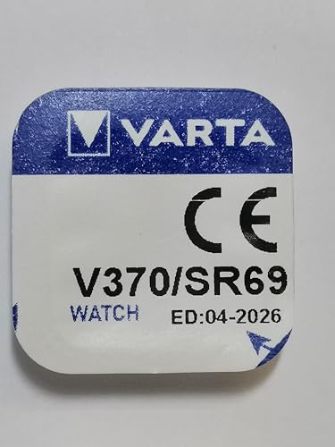 VARTA Uhrenbatterie Silberoxid V370 (SR69) SR920SW 1,55... - High-Tech & Électronique Amazon Allemagne à 2.14€