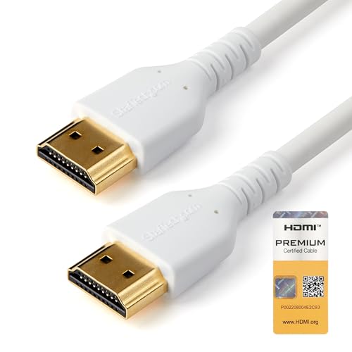 StarTech.com 6ft (2m) Slim HDMI 2.0 Cable, Flexible Premium... - High-Tech & Électronique Amazon Royaume-Uni à 8.48€