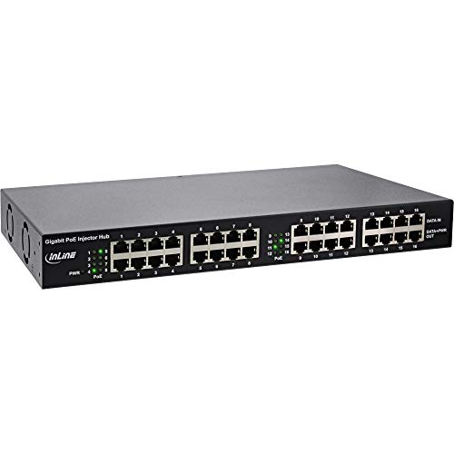 InLine® PoE+ Gigabit Netzwerk Injektor Hub 16 Port (16x... - High-Tech & Électronique Amazon Allemagne à 173.92€