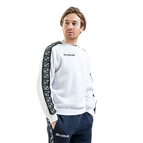 Givova Felpa Girocollo Band Sudadera, Hombre, Blanco, XL - Amazon Espagne à 20.45€