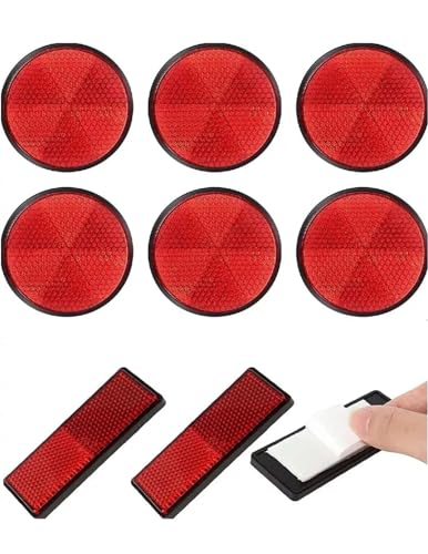 8pc Muliti Purpose Red Light Reflectors Rear Trailer... - Auto & Moto Amazon Royaume-Uni à 1.65€