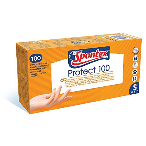 SPONTEX - Protect x100 - Gants Fins Jetables... - Maison & Cuisine Amazon France à 0.78€