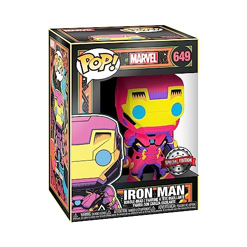 Funko Pop! Marvel: Black Light - Iron Man - Marvel Comics... - Jouets & Jeux Amazon France à 16.00€