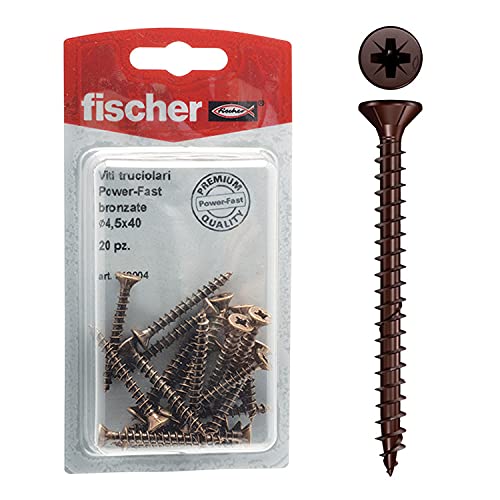 Fischer Viti truciolari pozi FPF-SZ 3,0X16 BUF bronzate, K - Bricolage & Outils Amazon Italie à 1.79€