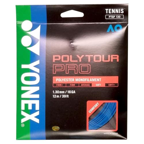 YONEX Poly Tour Pro Jeu de cordes de tennis (17 g, bleu) - Sports & Fitness Amazon France à 13.75€