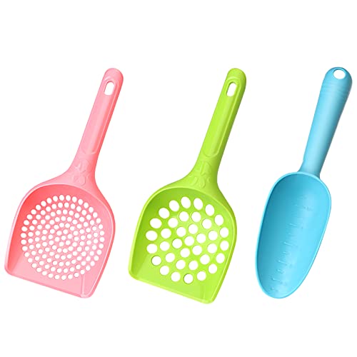 MOCOBO Lot de 3 pelles à litière en plastique pour chat... - Animalerie Amazon France à 15.28€