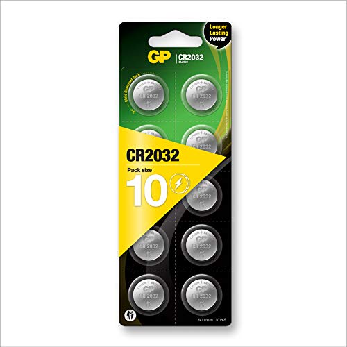 GP Lithium Knopfzellen CR2032 3V (CR 2032/DL2032), 10 Stück... - Sports & Fitness Amazon Allemagne à 4.20€