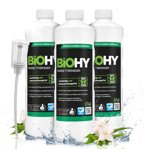 BiOHY Parkettreiniger (3 x 1 Liter) + Dosierer | Konzentrat... - Auto & Moto Amazon Allemagne à 20.48€