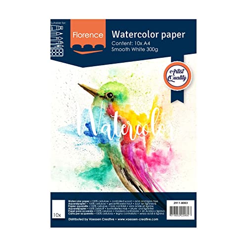 Carta per Acquerello Florence Liscia 10x - Carta per... - Auto & Moto Amazon Italie à 9.80€