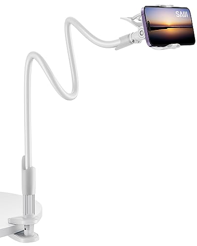 SAIJI Gooseneck Phone Holder for bed, Flexible Cell Phone... - High-Tech & Électronique Amazon Royaume-Uni à 9.99€