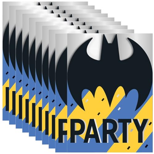Inviti per feste - Batman Party - Confezione da 8 - Jouets & Jeux Amazon Italie à 2.21€