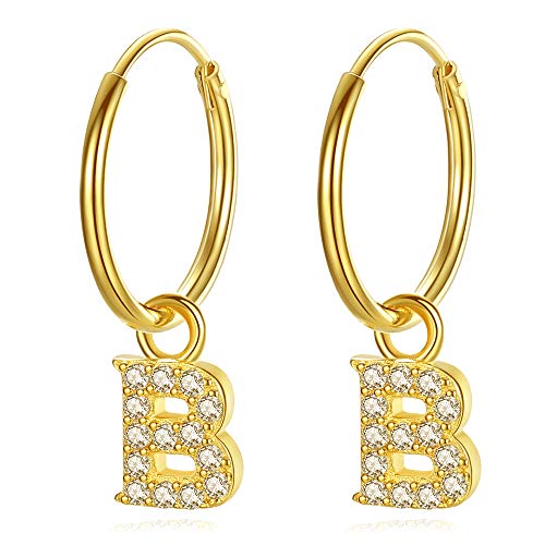 VIKI LYNN Pendientes de aro de plata chapados en oro de 18... - Bijoux & Montres Amazon Espagne à 13.65€