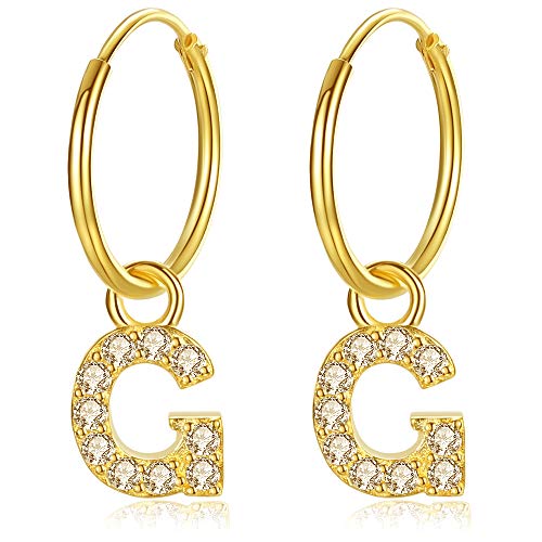 VIKI LYNN Pendientes de aro de plata chapados en oro de 18... - Bijoux & Montres Amazon Espagne à 13.56€