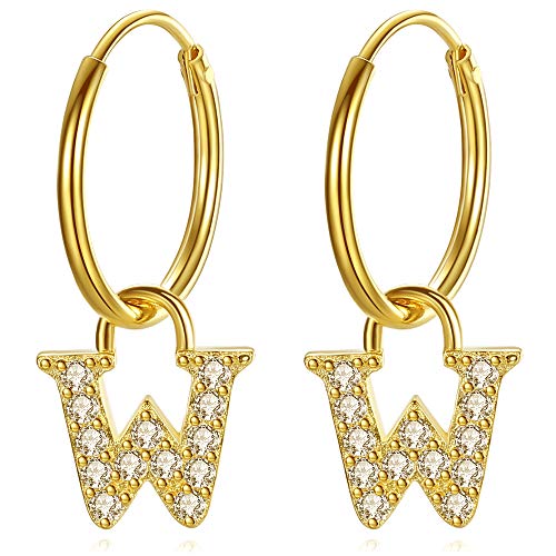 VIKI LYNN Pendientes de aro de plata chapados en oro de 18... - Bijoux & Montres Amazon Espagne à 13.56€