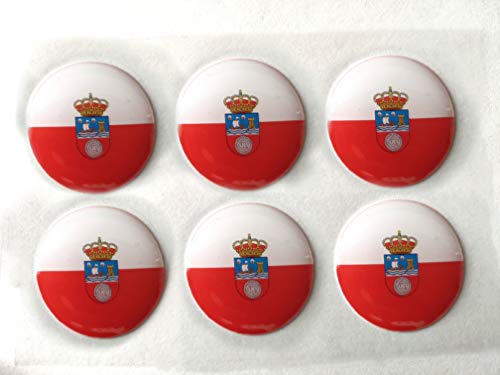 Pegatina de Resina Bandera Cantabria Redonda 22mm, 6 Uds - Loisirs Créatifs Amazon Espagne à 2.95€