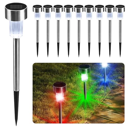 CUQOO Solar Garden Stake Lights – 10 Pack Colour-Changing... - Maison & Cuisine Amazon Royaume-Uni à 9.35€