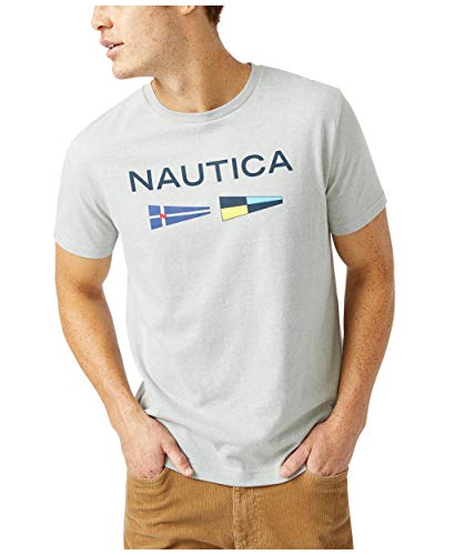Nautica Camiseta gráfica con Logotipo y Bandera de señales... - Jardin & Extérieur Amazon Espagne à 25.41€