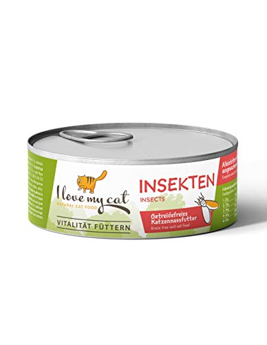 I Love My Cat Humide Nourriture pour Chats avec Insecte... - Animalerie Amazon France à 1.69€