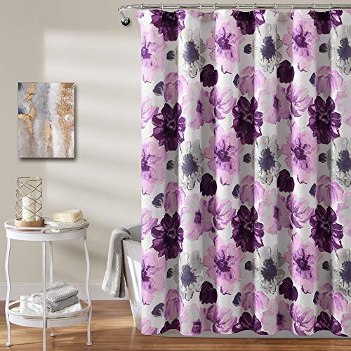 Lush Decor Leah - Tenda da doccia grigio e viola - Amazon Italy à 8.73€