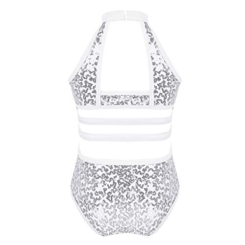 Mufeng Girls Halter Neck Shiny Sequins Strappy Back Ballet... - Sports & Fitness Amazon Royaume-Uni à 1.99€