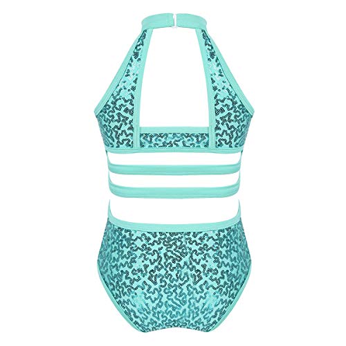 Mufeng Girls Halter Neck Shiny Sequins Strappy Back Ballet... - Sports & Fitness Amazon Royaume-Uni à 2.19€