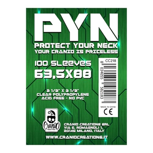 Cranio Creations CC218 PYN 100 Sleeves 63,5 x 88 - Jeux Vidéo & Consoles en promo à 4.01€