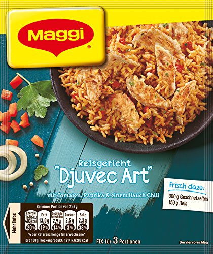 Maggi fix & frisch, Reis Djuvec Art, 31 g Beutel, ergibt 3... - High-Tech & Électronique Amazon Allemagne à 1.08€