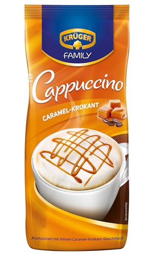 KRÜGER Family Cappuccino Caramel-Krokant, aromatisiertes... - High-Tech & Électronique Amazon Allemagne à 2.79€