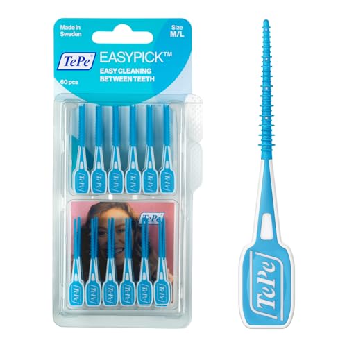 TePe EasyPick Dental Picks, Blau, ISO M-L, 60 Stk.... - Beauty & Fragrances Amazon Germany à 6.61€