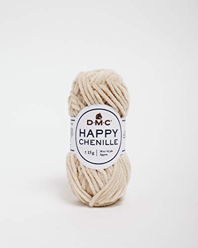 DMC - Happy Chenille, Garn zum Stricken und Häkeln 100%... - Loisirs Créatifs Amazon Allemagne à 1.70€