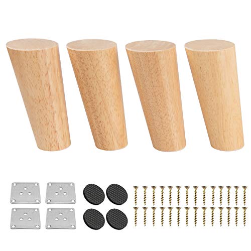Btowin 7 inchPieds De Meuble en Bois Solide, 4 Pièces Pieds... - Maison & Cuisine Amazon France à 14.04€