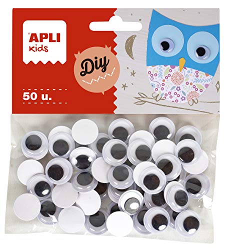 APLI Augenbeutel, Schwarz, selbstklebend, 15 mm, 50 Stück - Maison & Cuisine Amazon Allemagne à 2.55€
