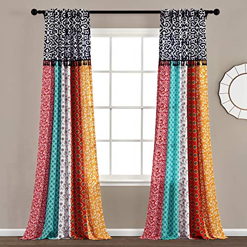 Lush Decor Boho-Fenstervorhang, 213 x 114 cm... - Maison & Cuisine Amazon Allemagne à 17.44€
